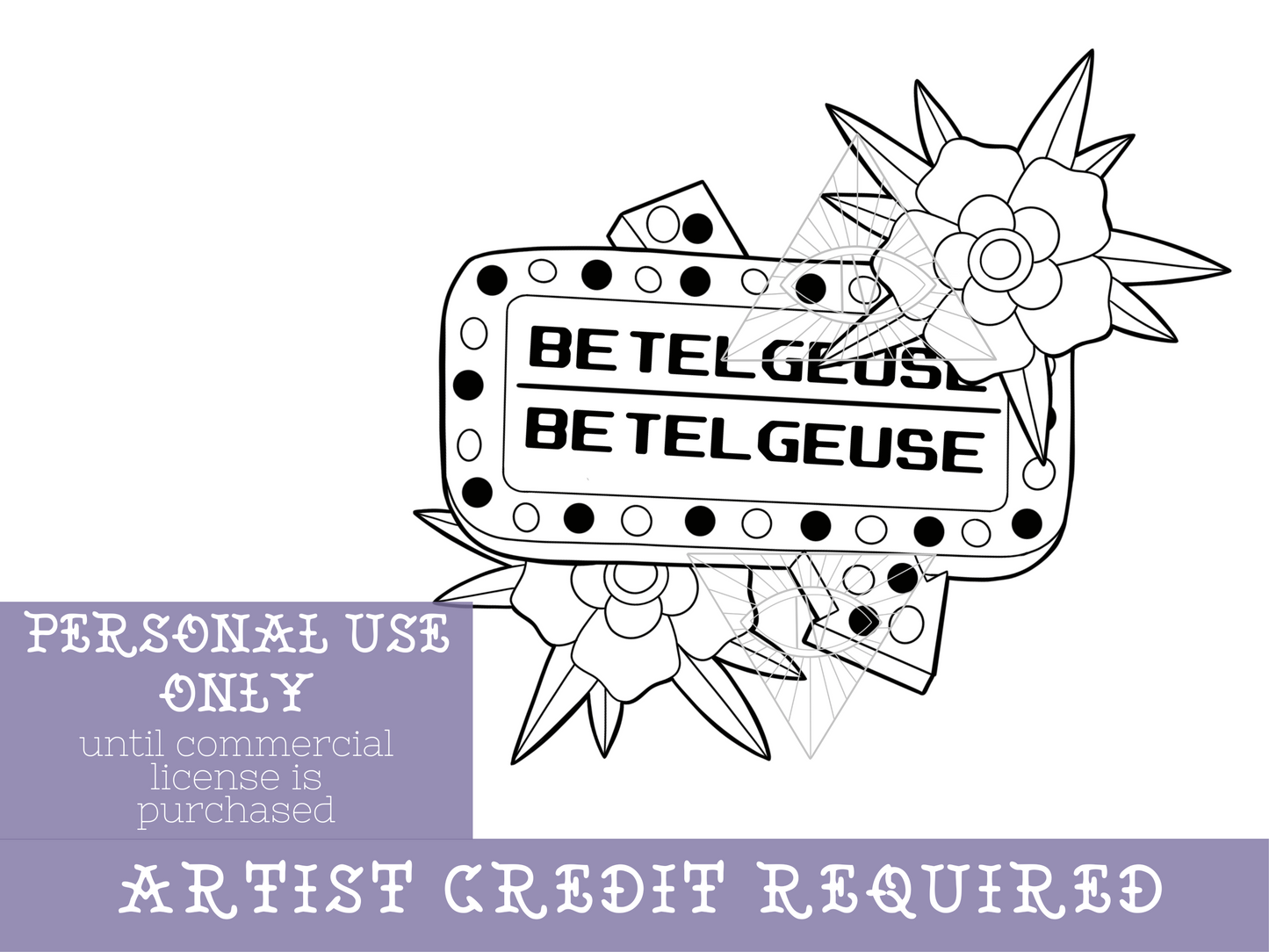 Classic Horror Beetlejuice SVG PNG Bundle