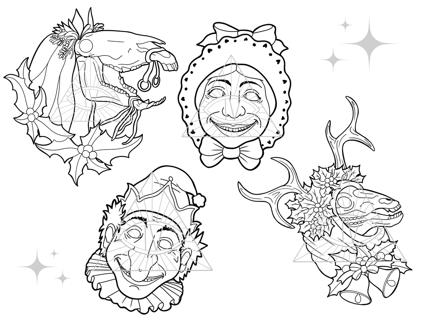 Mari Lywd Pagan SVG Christmas Designs