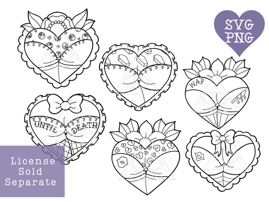 Booty Heart Valentine's Day SVG Bundle