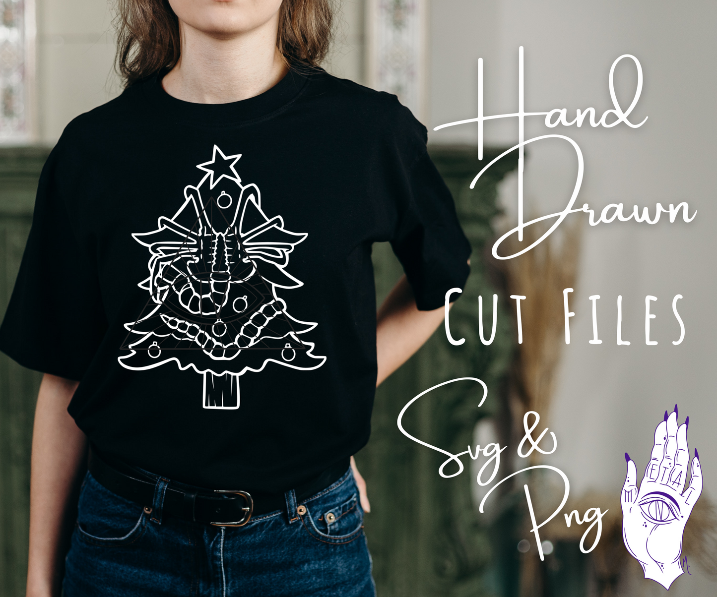 Classic Horror Christmas Digital Designs