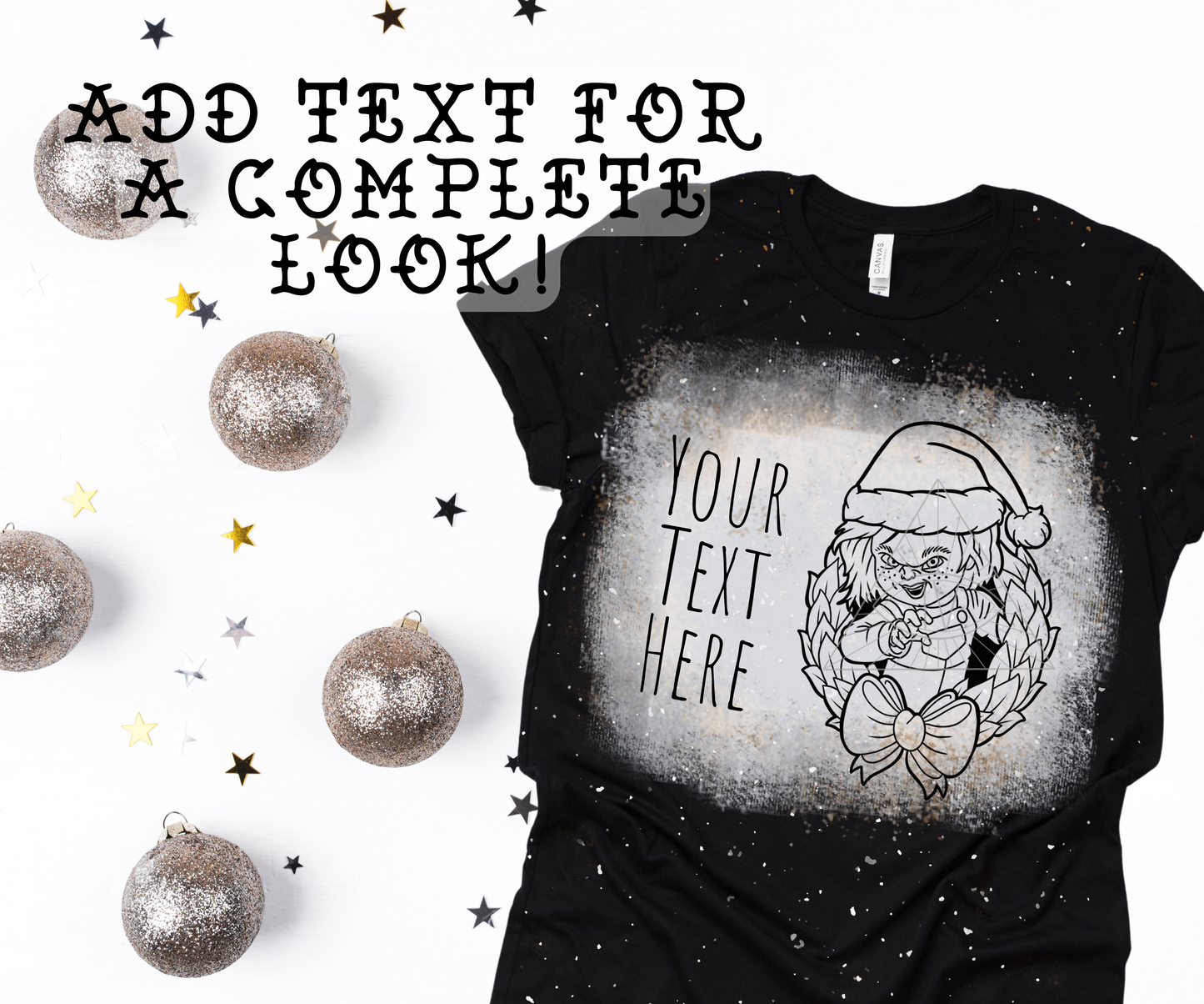 Classic Horror Christmas Digital Designs