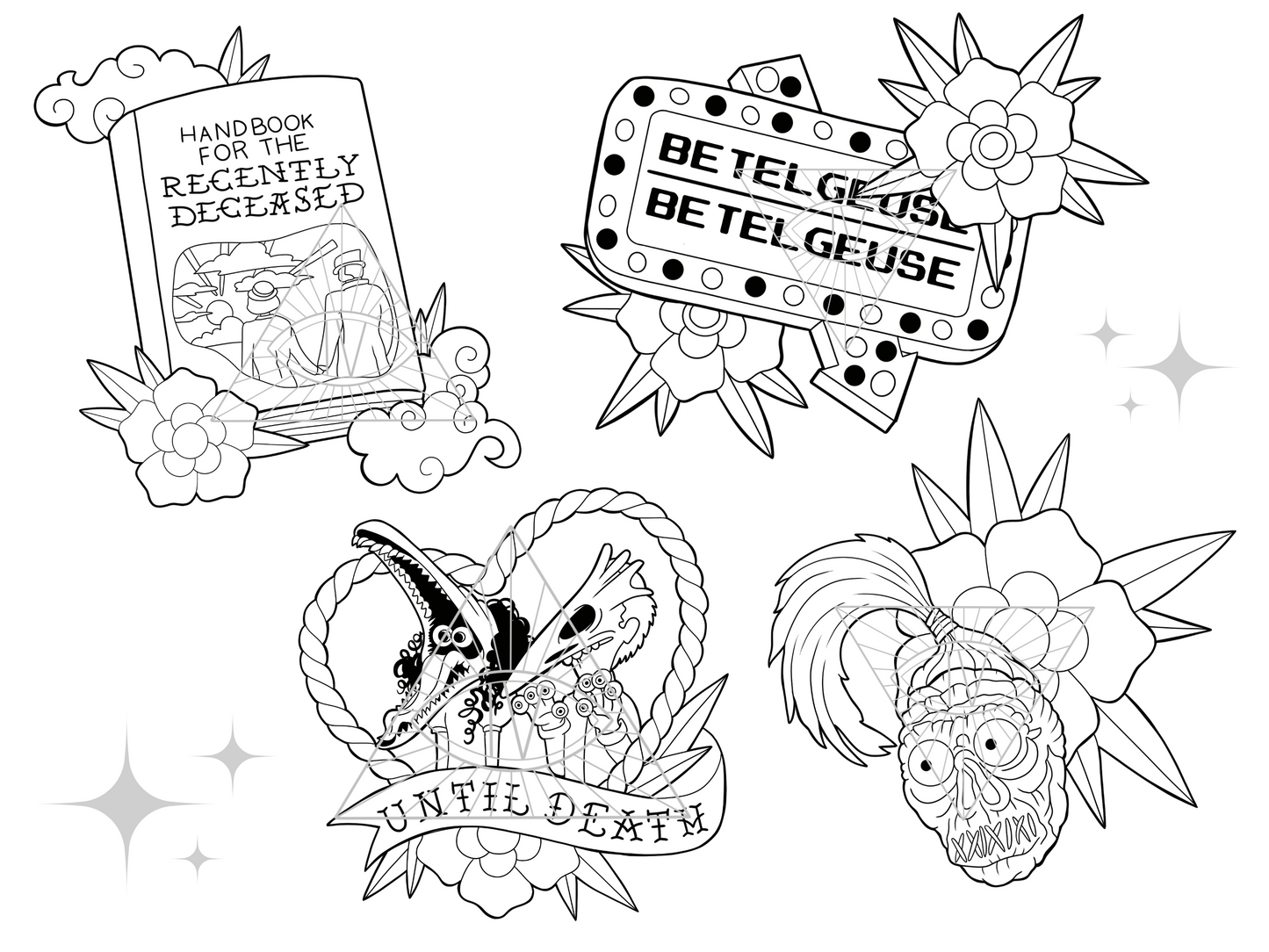 Classic Horror Beetlejuice SVG PNG Bundle