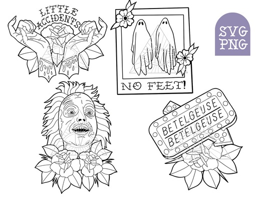 Classic Horror Beetlejuice SVG PNG Bundle