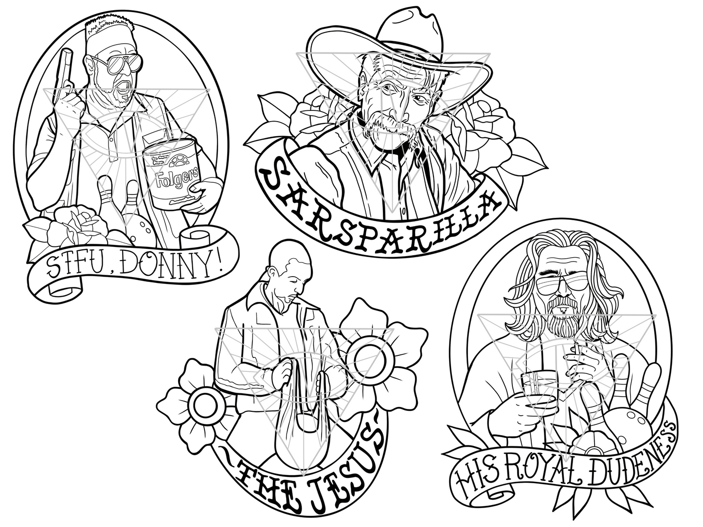 The Big Lebowski SVG PNG Bundle