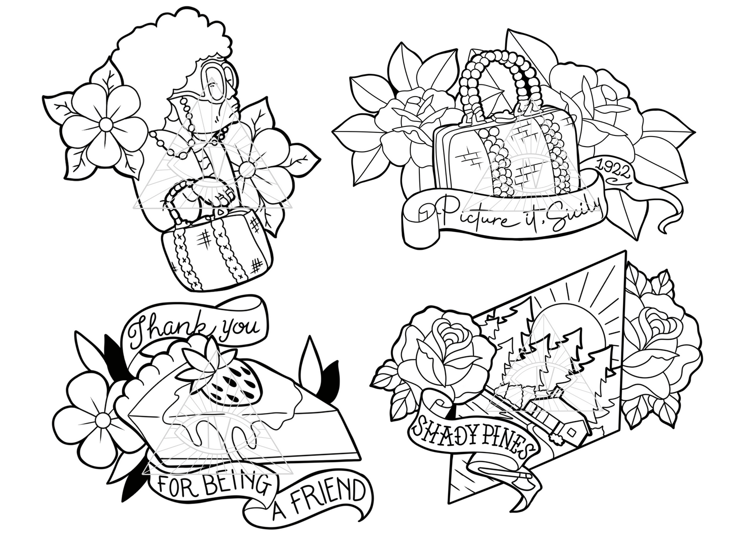 The Golden Girls SVG PNG Bundle