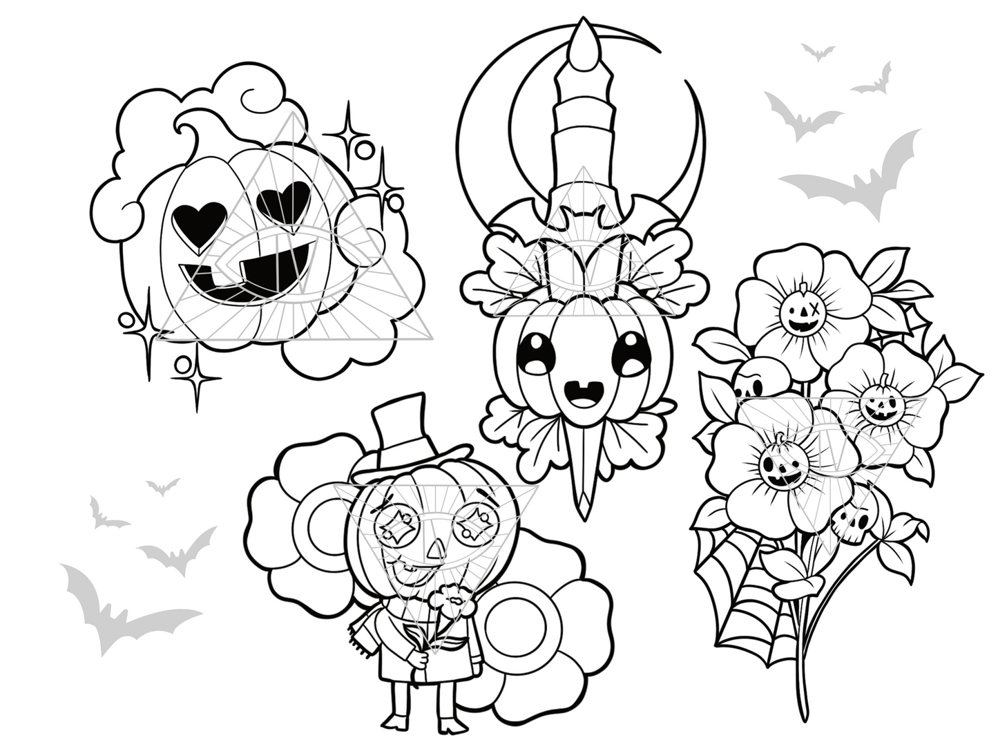 Cute Halloween Pumpkin SVG/PNG Art