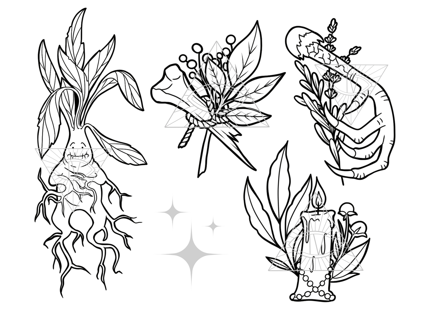 Witchy Vibes Mandrake SVG File
