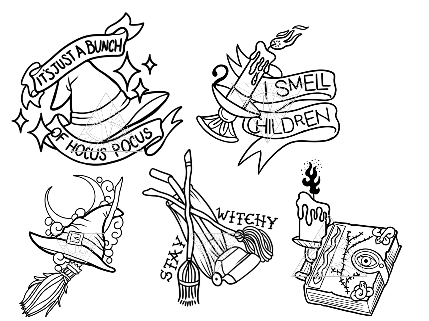 Classic Horror Hocus Pocus Digital Designs