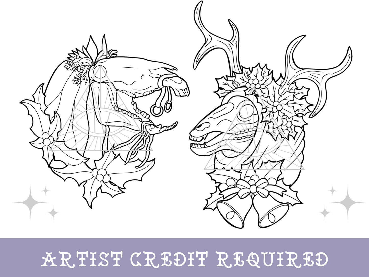 Mari Lywd Pagan SVG Christmas Designs