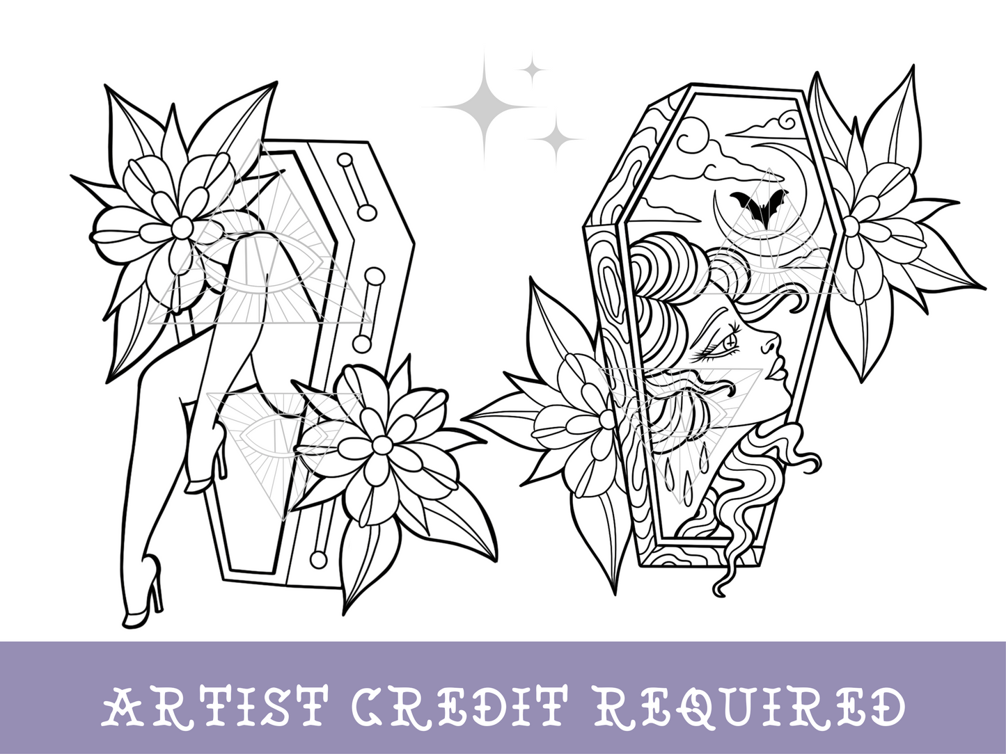 Coffin SVG Laser Cut Files Halloween Bundle