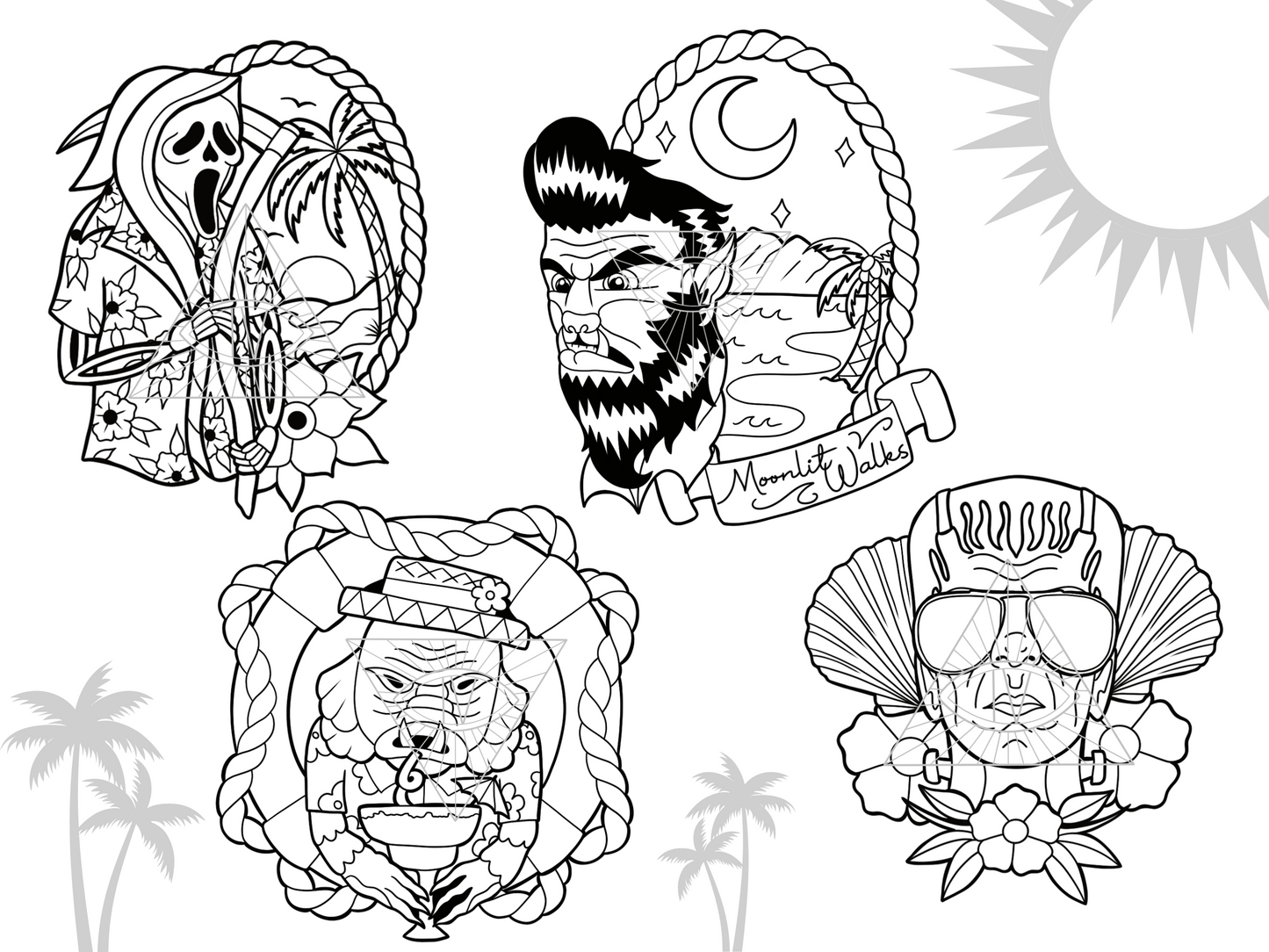 Classic Horror SVG PNG Digital Designs
