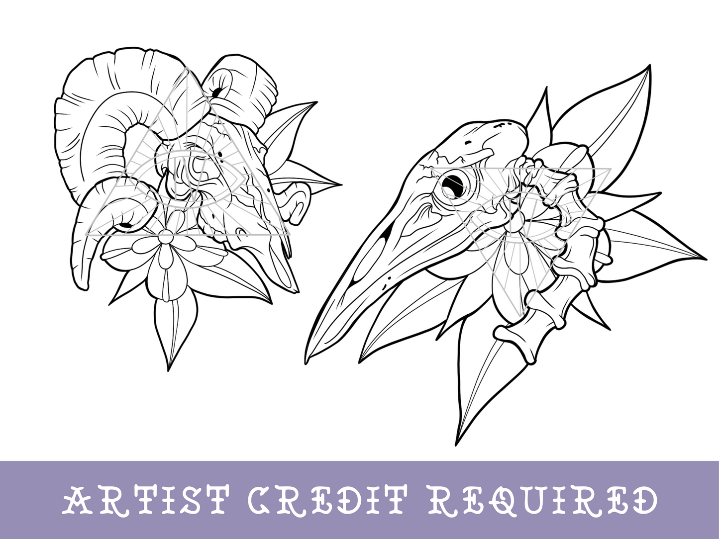 Animal Skull SVG PNG Bundle Laser Cut Files