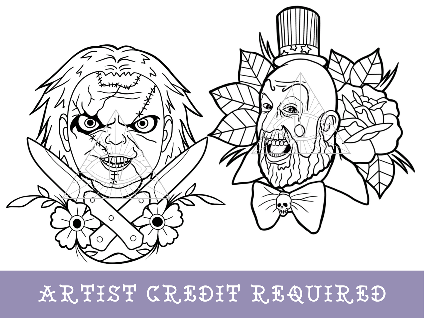 Classic Horror SVG PNG Pennywise & Friends