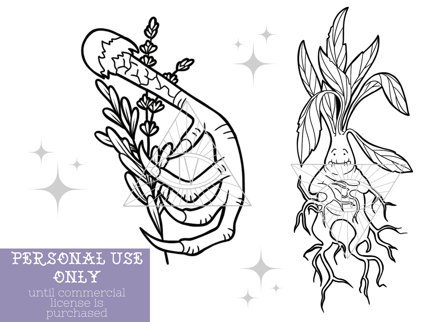 Witchy Vibes Mandrake SVG File