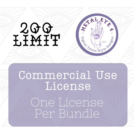 Commercial Use License - For Use on Up To 200 Items