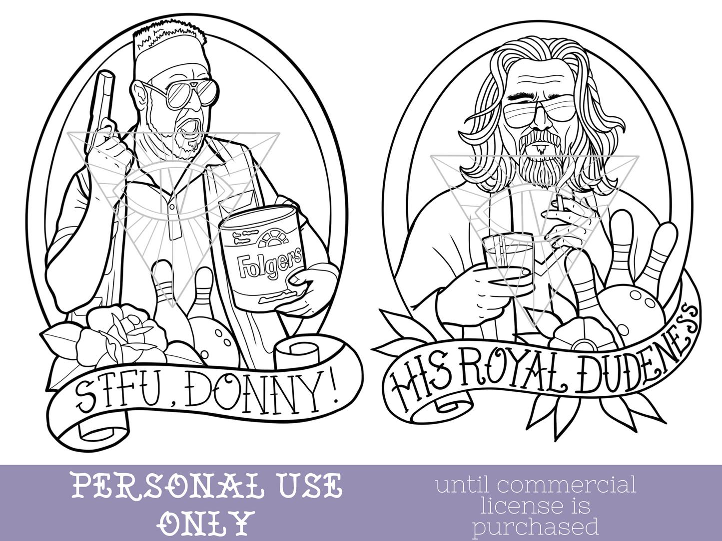 The Big Lebowski SVG PNG Bundle