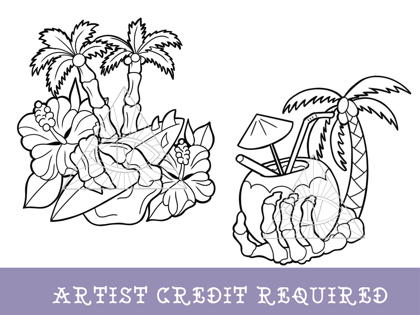 Beach Skeleton SVG PNG File Bundle