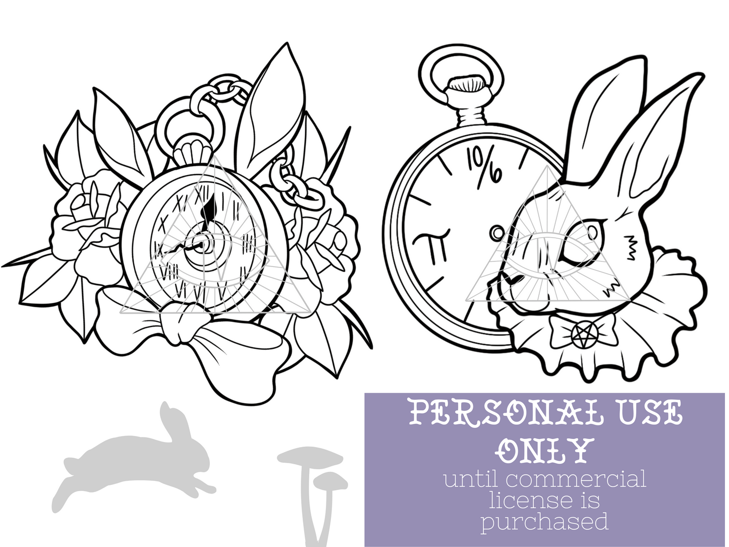 White Rabbit Alice in Wonderland SVG Files