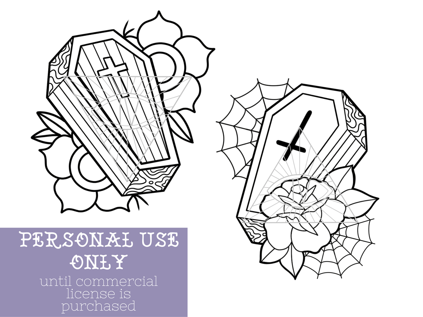 Skulls & Coffins SVG PNG Digital Files