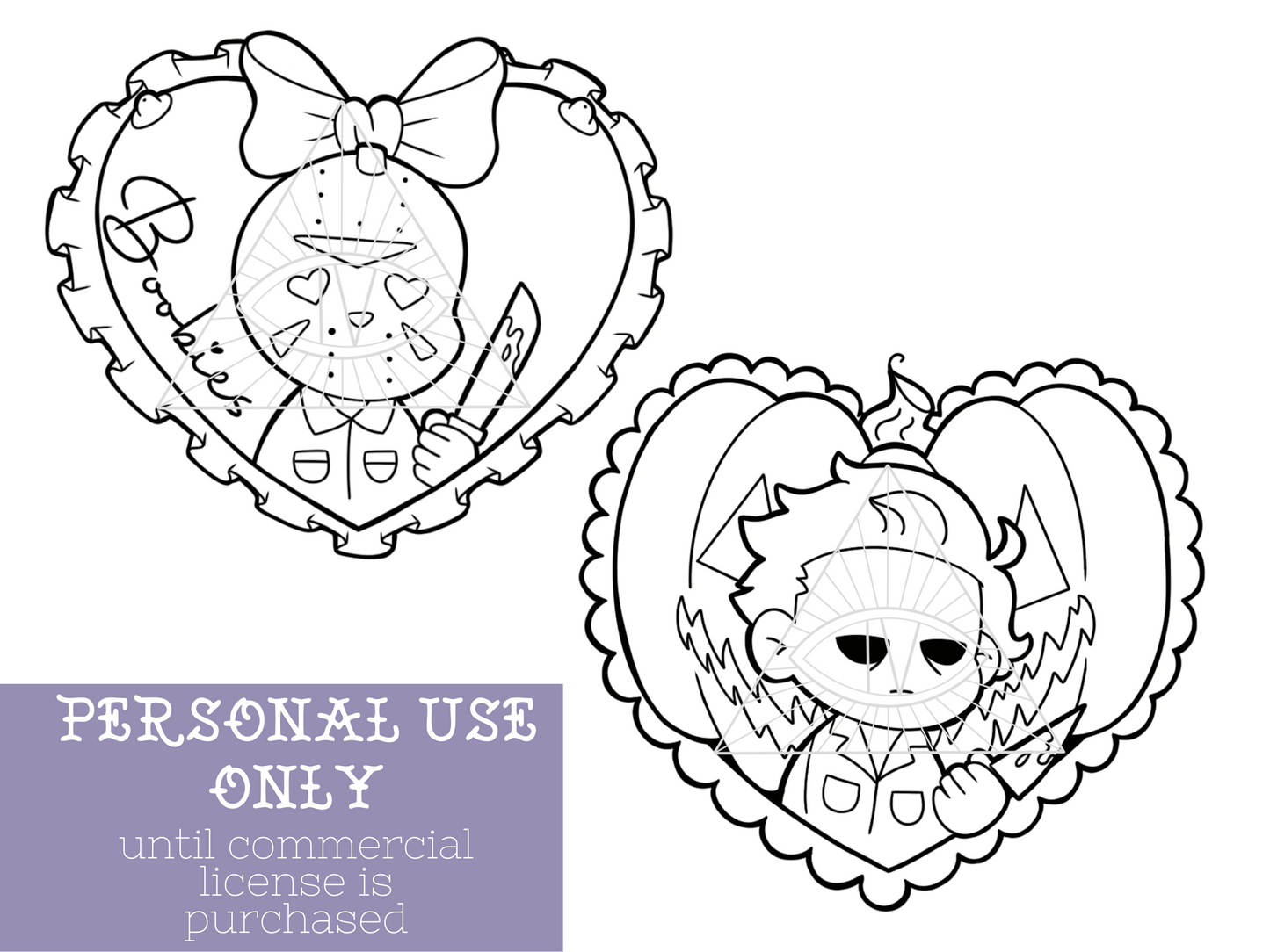 Classic Horror Valentines SVG PNG