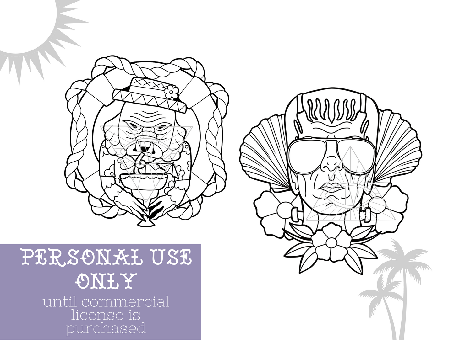 Classic Horror SVG PNG Digital Designs