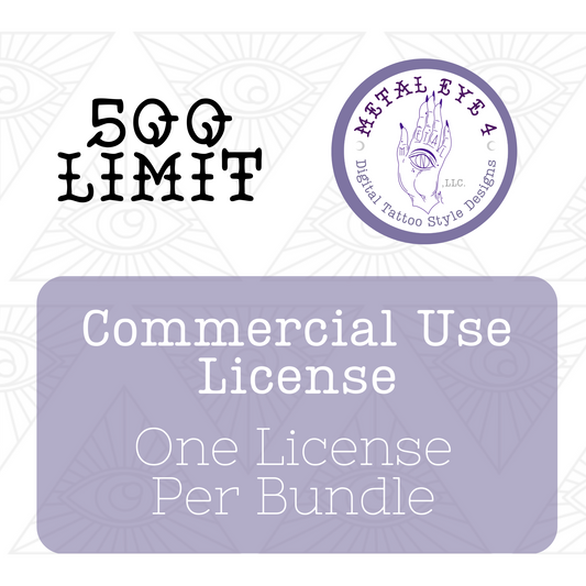 Commercial Use License - For Use on Up to 500 Physical Items
