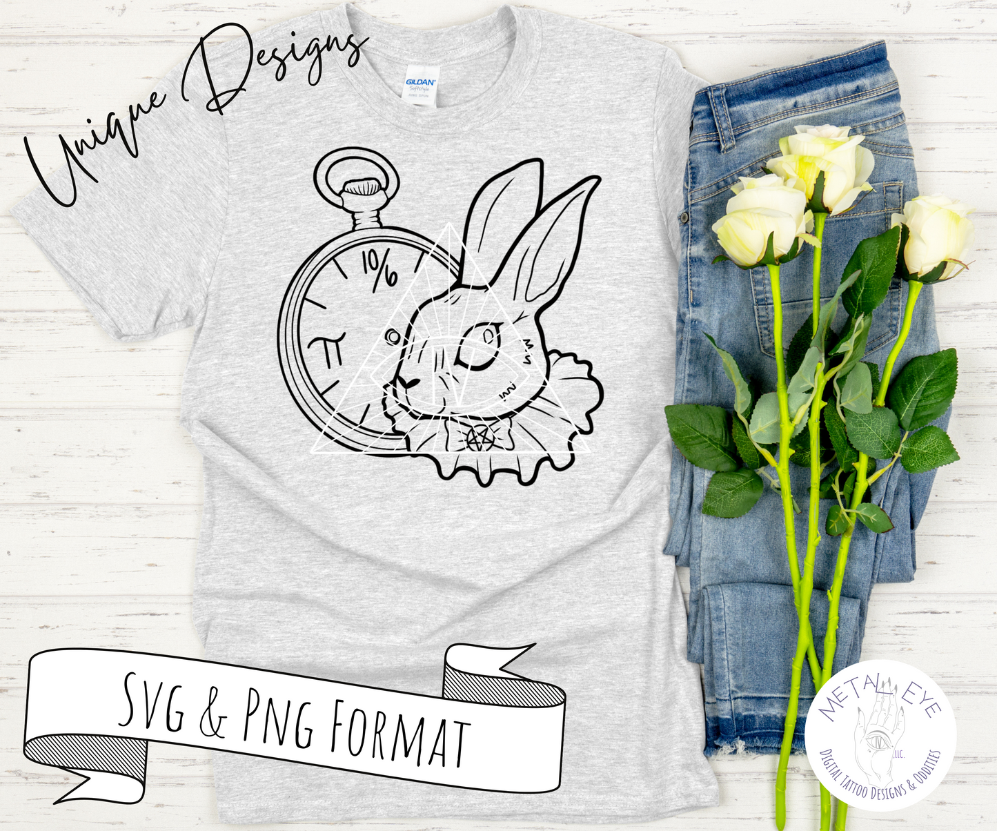 White Rabbit Alice in Wonderland SVG Files