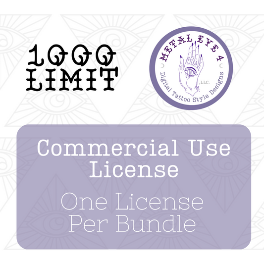 Commercial License - For Use on Up To 1000 Physical Products