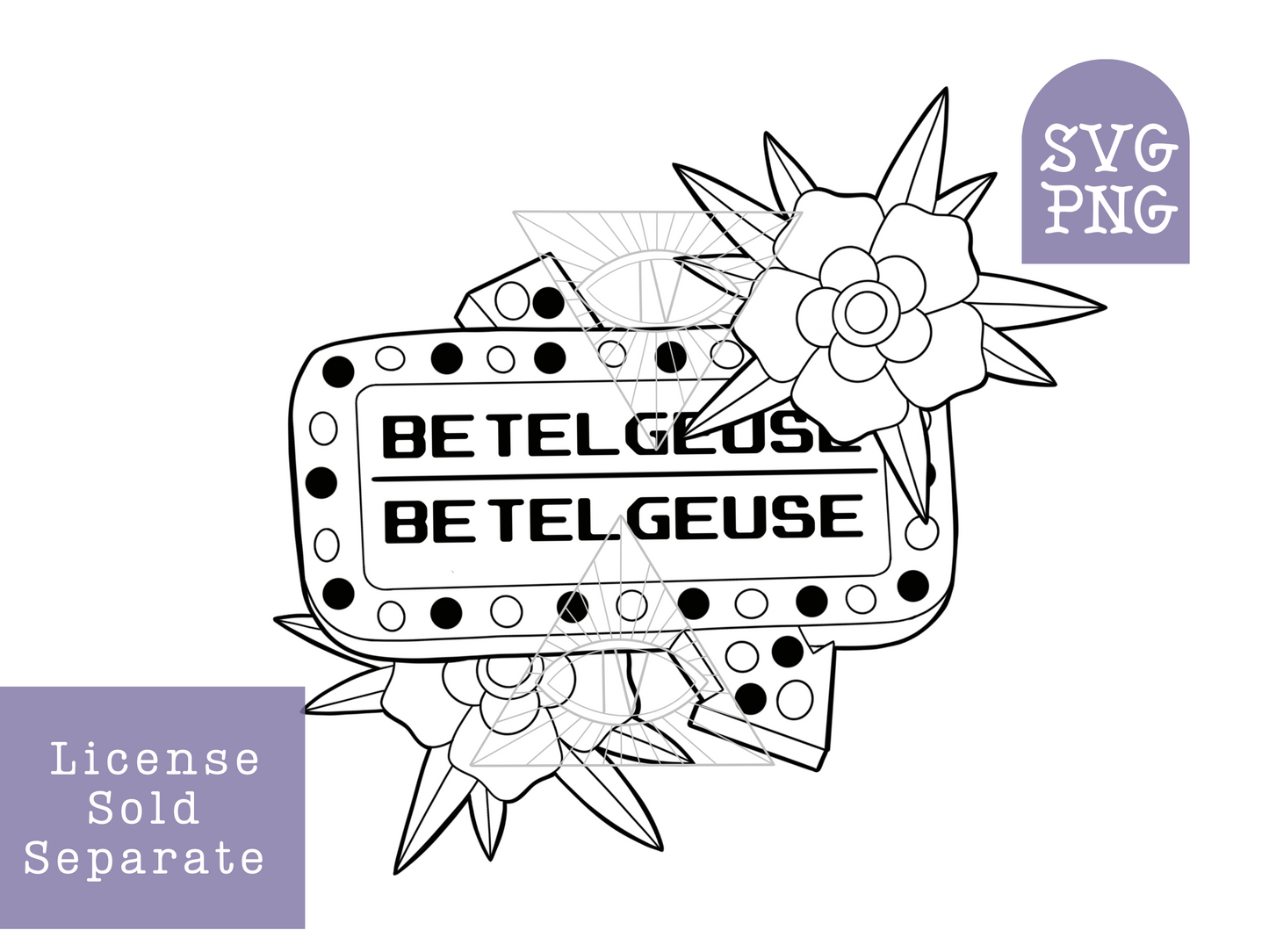 Classic Horror Beetlejuice SVG PNG Bundle