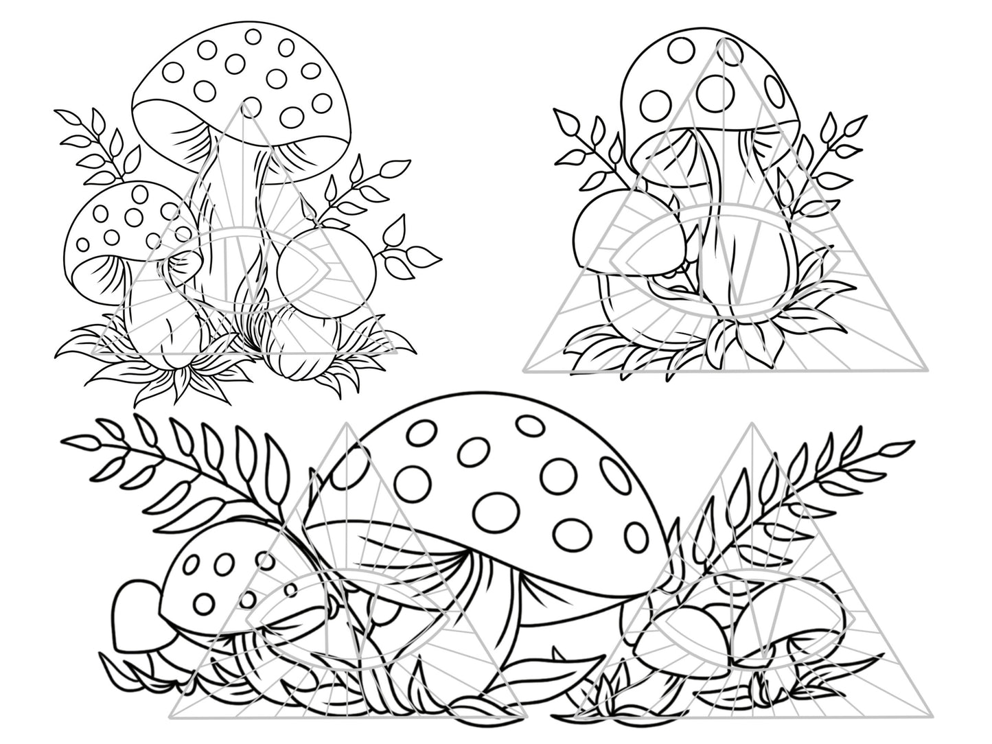 Merry Mushroom Bundle SVG PNG Digital Files for Cricut & Sublimation
