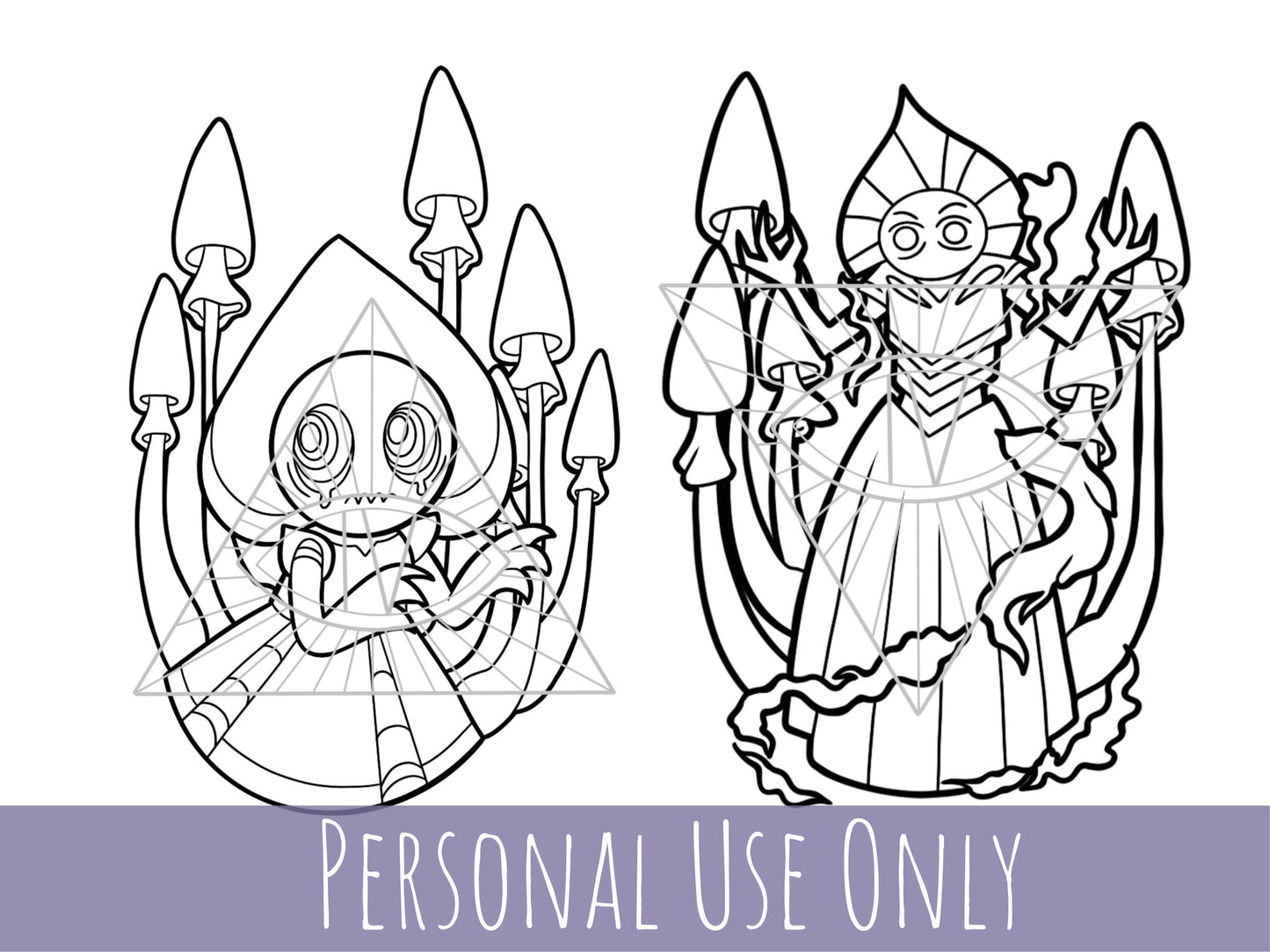 Cryptid Mythical Creatures Flatwoods Monster SVG Cut Files for Cricut Tattoo Designs