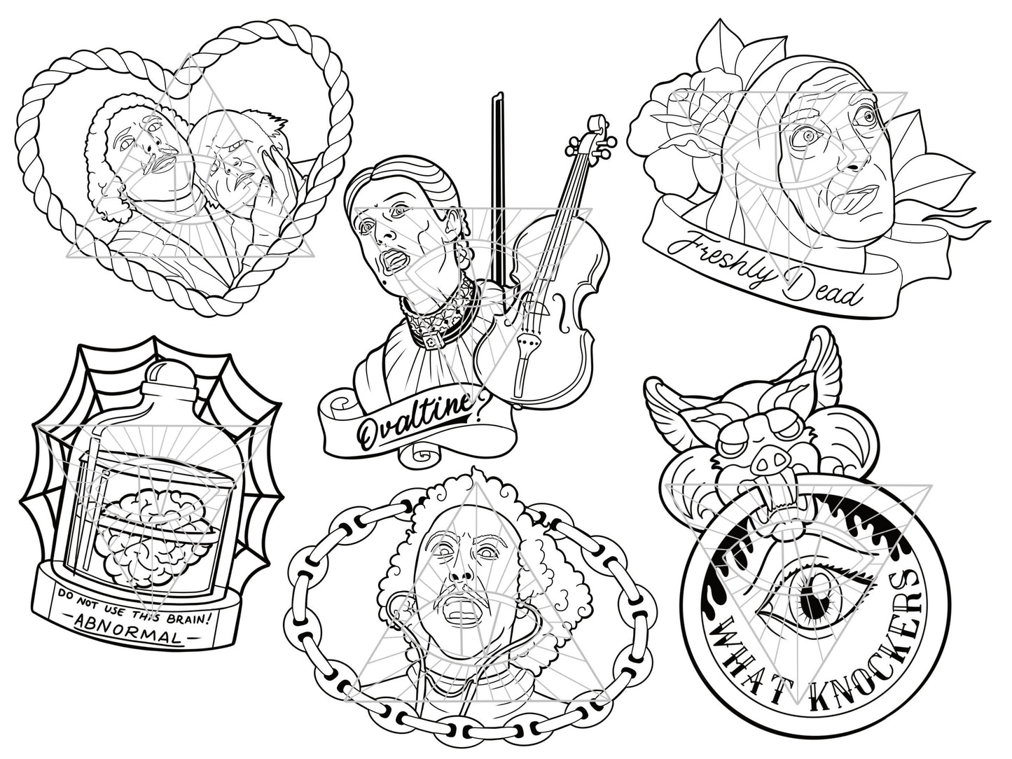 Young Frankenstein Horror SVG PNG Cut Files Bundle for Gifts