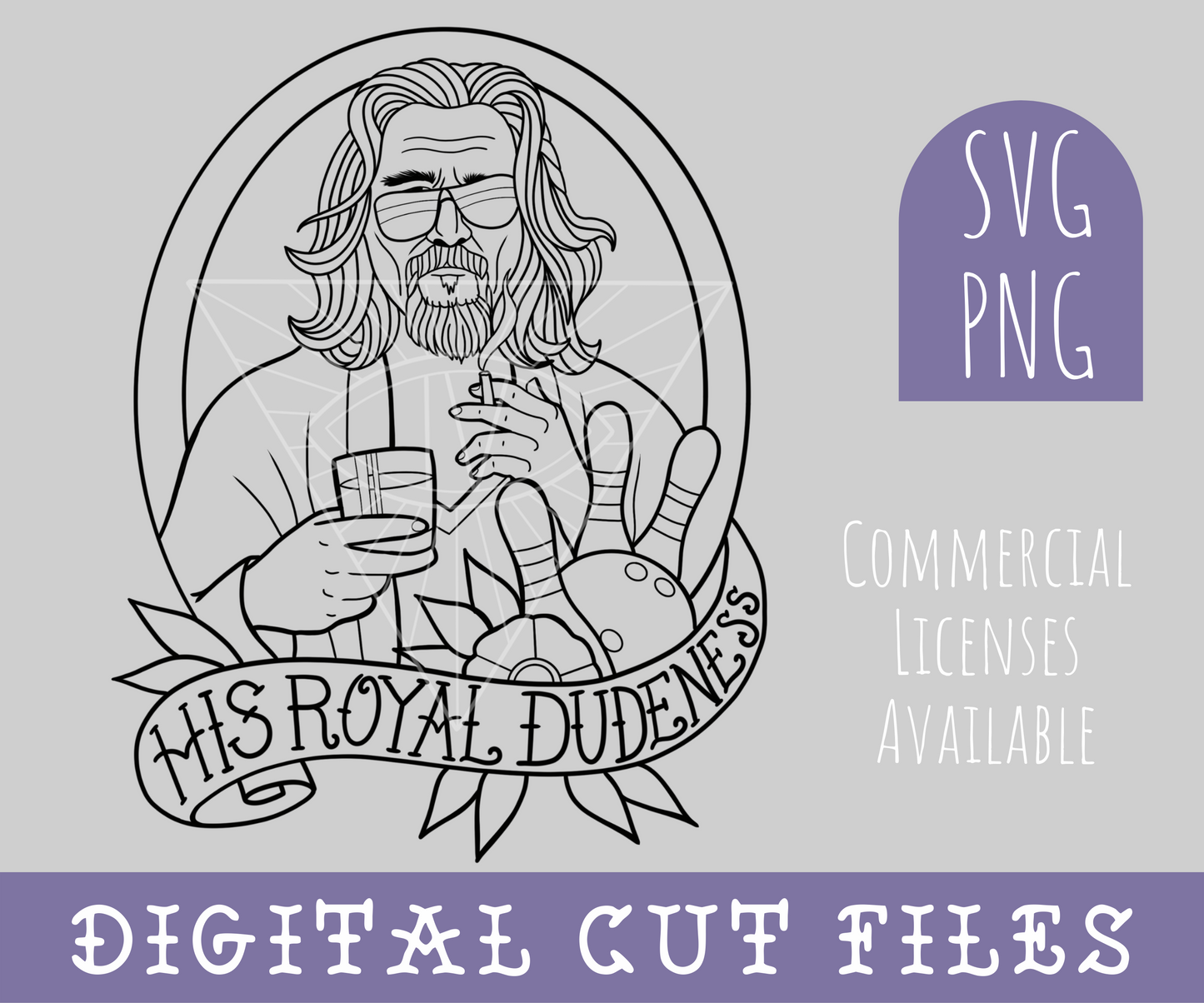 The Big Lebowski SVG PNG Bundle